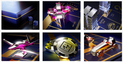 Monopoly Casino VIP visual identity work