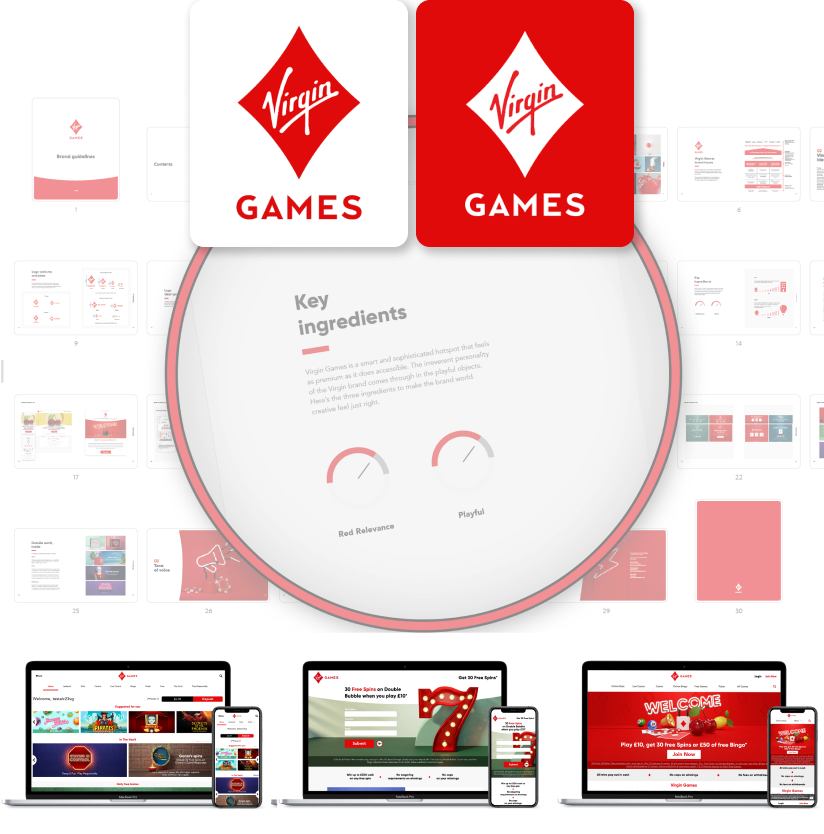 Virgin Games brand identity and creative direction