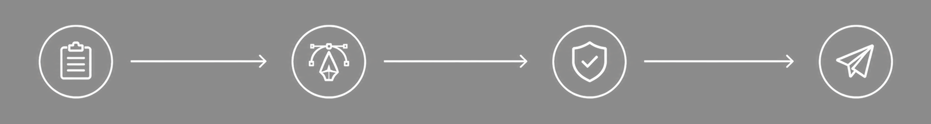 Process flow icons